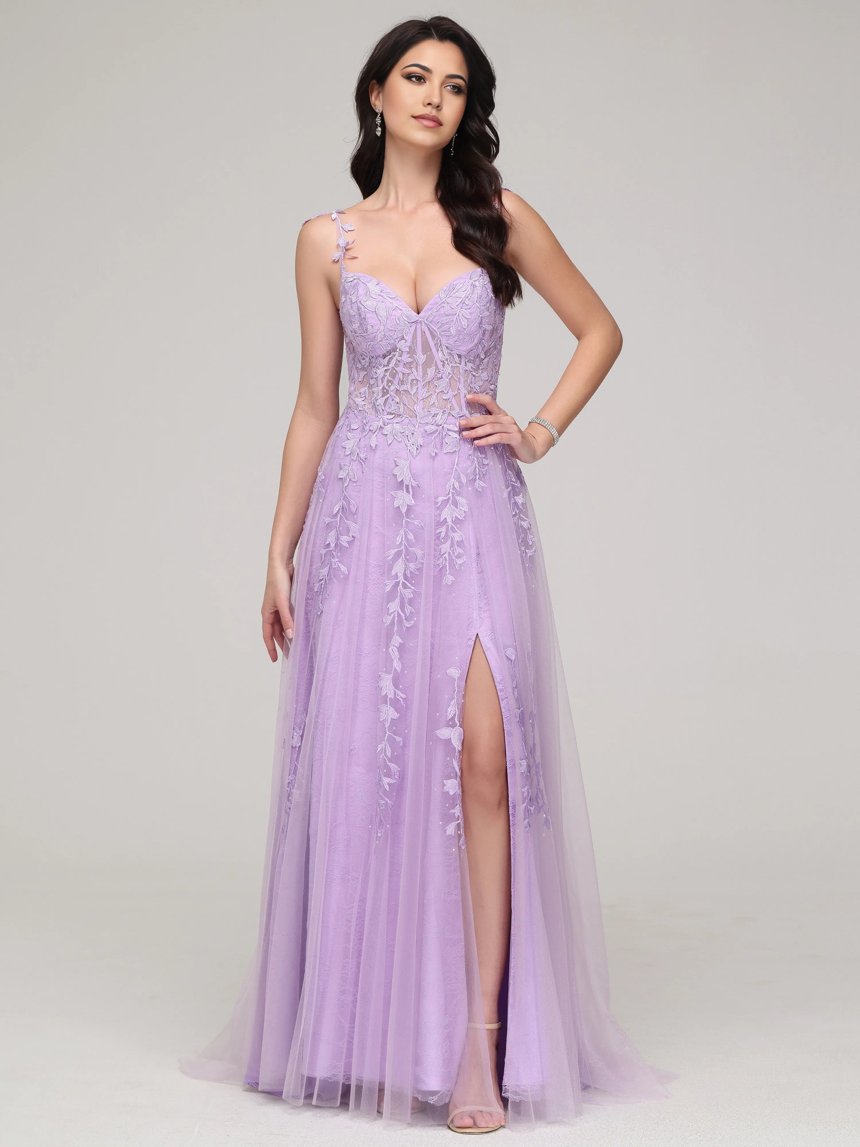 Elegant A-line Sweetheart Neck Sleeveless Zipper Up Sweep/Brush Train Prom Dress